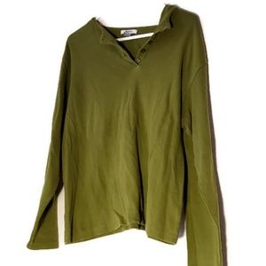 Dress barn green longsleeve button up
